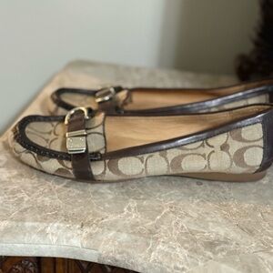 Coach Brown and Tan Loafers